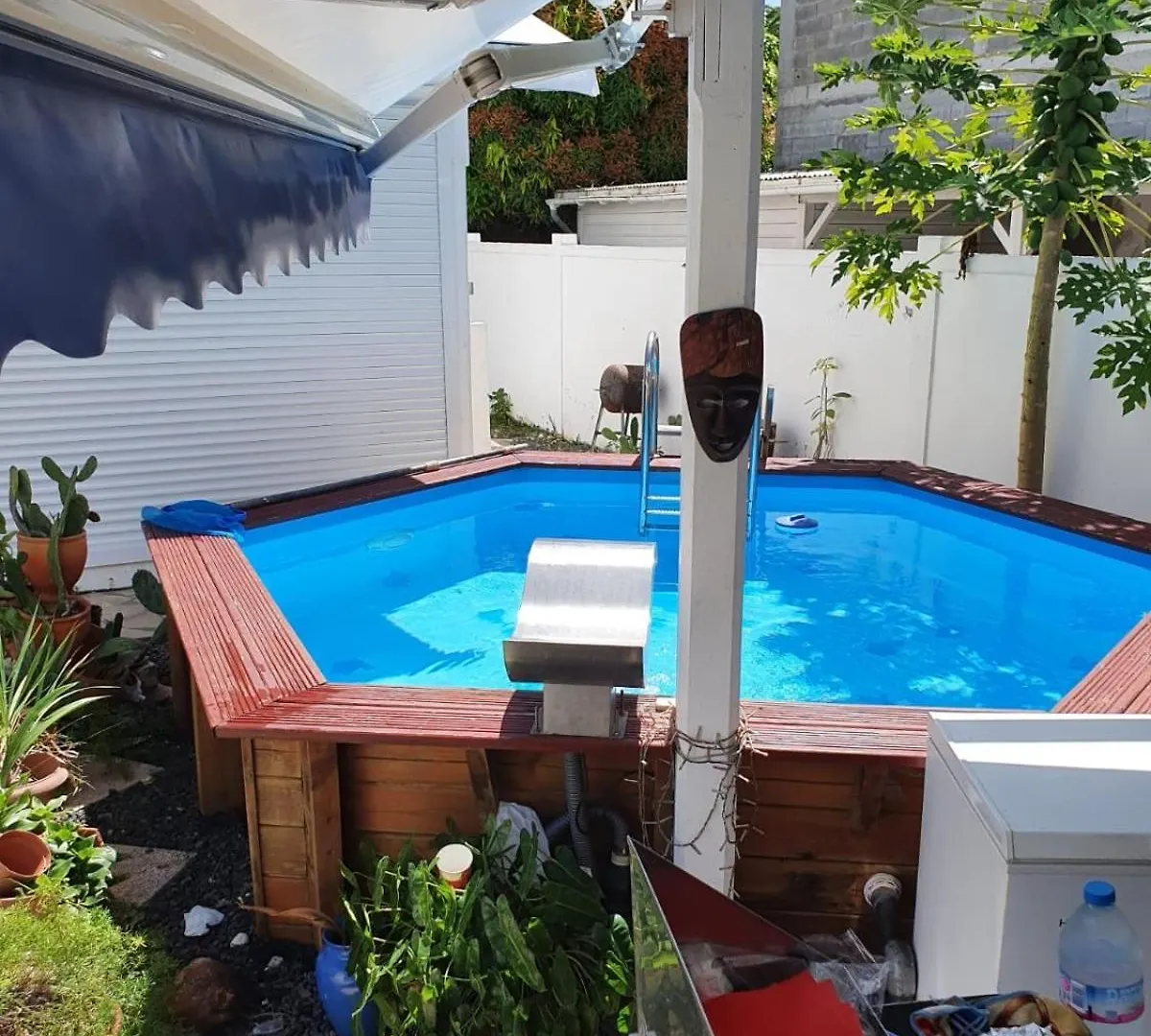 Appartement Le Sable Bleu - Evasion Tropicale A Sainte-Anne - Plage 5Min - Piscine - Parking - Logement Climatise - Vue Sur Les Palmiers - Parfait Pour Sejours En Famille Ou Entre Amis